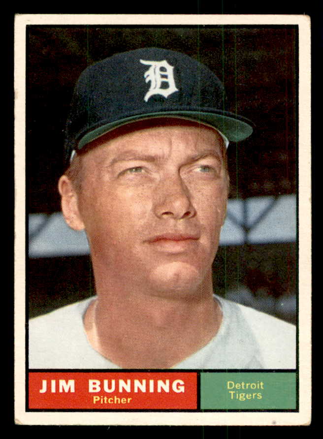 1961 Topps Baseball #490 Jim Bunning Tigers VG-EX 541294