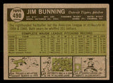 1961 Topps Baseball #490 Jim Bunning Tigers VG-EX 541294