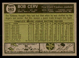 1961 Topps Baseball #563 Bob Cerv Yankees EX 541296