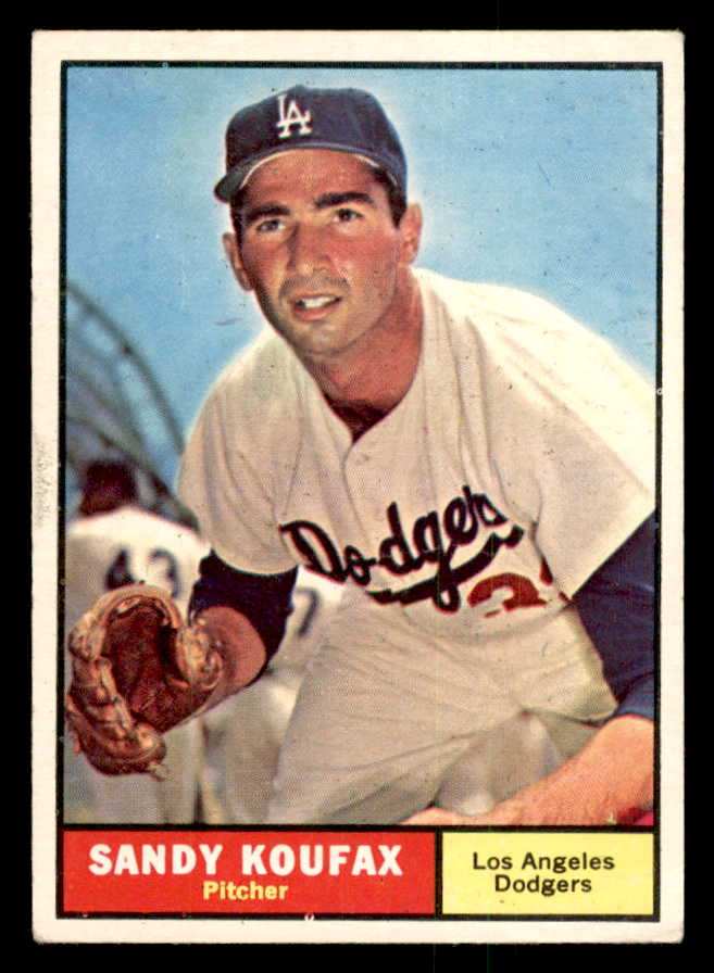 1961 Topps Baseball #344 Sandy Koufax Dodgers EX 541297
