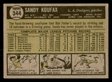 1961 Topps Baseball #344 Sandy Koufax Dodgers EX 541297
