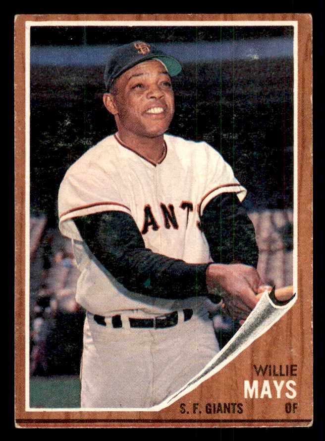 1962 Topps Baseball #300 Willie Mays Giants EX 541301