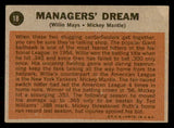 1962 Topps Baseball #018 Mickey Mantle Willie Mays EX+/EX-MT 541304