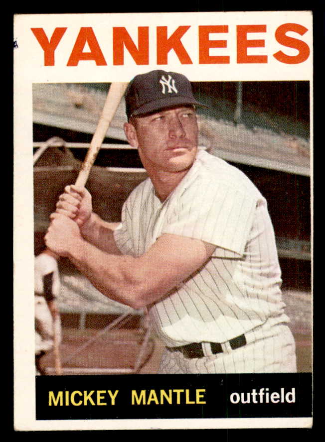 1964 Topps Baseball #050 Mickey Mantle Yankees VG 541308