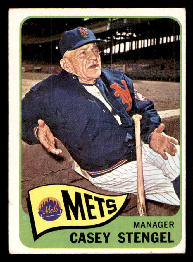 1965 Topps Baseball #187 Casey Stengel Mets VG-EX 541315