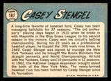 1965 Topps Baseball #187 Casey Stengel Mets VG-EX 541315