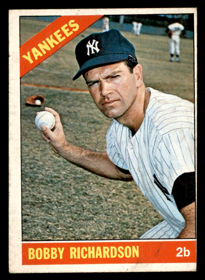 1966 Topps Baseball #490 Bobby Richardson Yankees VG-EX 541321