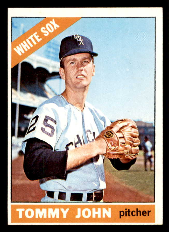 1966 Topps Baseball #486 Tommy John White Sox EX-MT 541325
