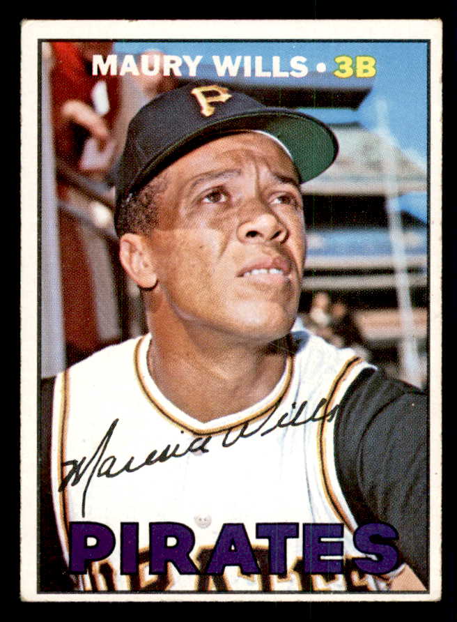 1967 Topps Baseball #570 Maury Wills Pirates EX 541327