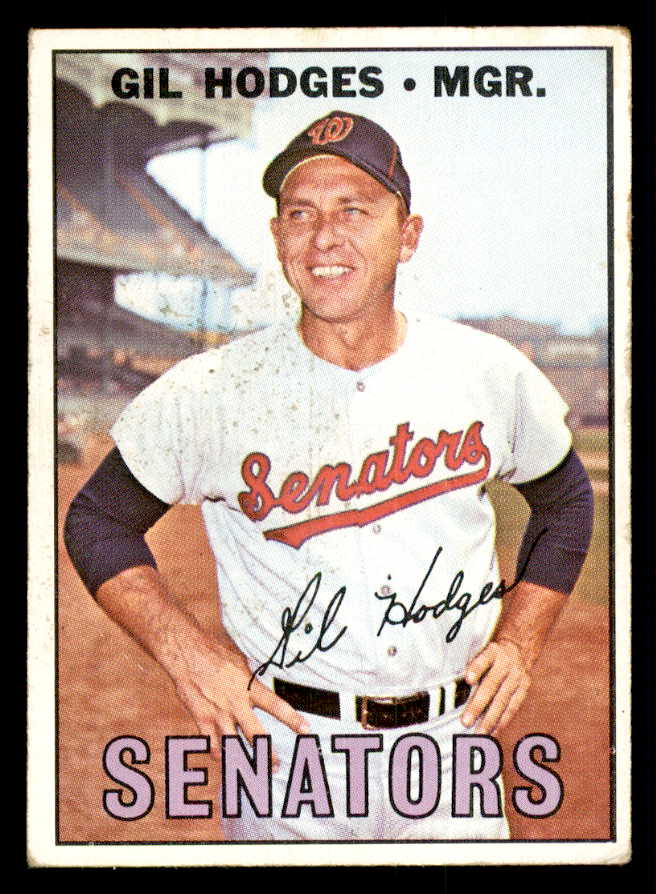 1967 Topps Baseball #228 Gil Hodges Senators VG 541332