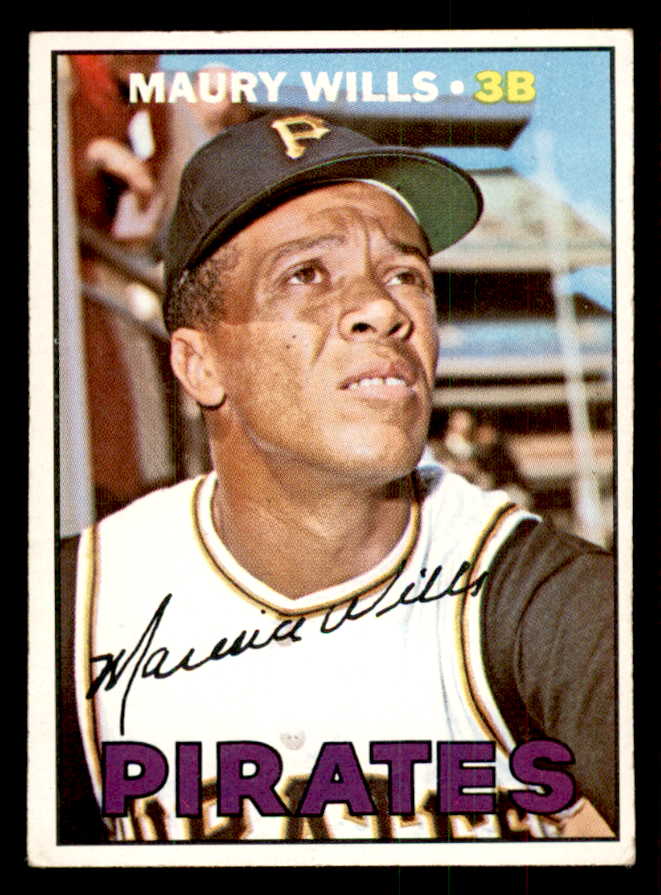 1967 Topps Baseball #570 Maury Wills Pirates EX+/EX-MT 541350