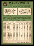 1967 Topps Baseball #570 Maury Wills Pirates EX+/EX-MT 541350