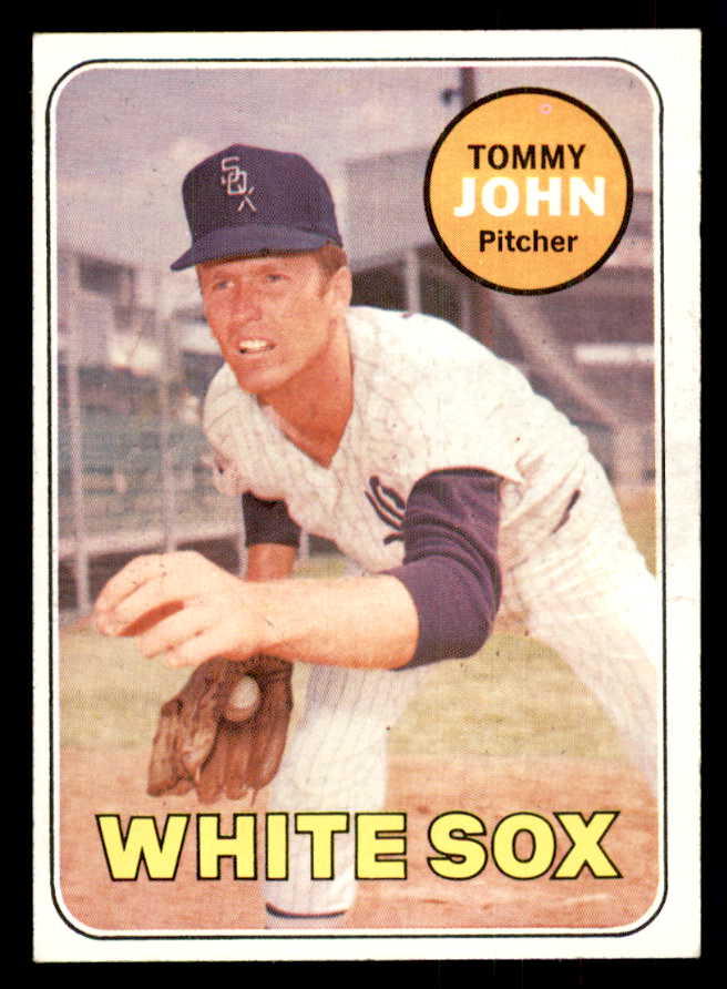 1969 Topps Baseball #465 Tommy John White Sox EX-MT 541353