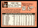 1969 Topps Baseball #465 Tommy John White Sox EX-MT 541353