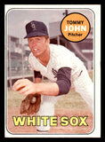 1969 Topps Baseball #465 Tommy John White Sox EX 541354