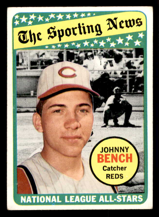 1969 Topps Baseball #430 Johnny Bench A.S. Reds EX 541368