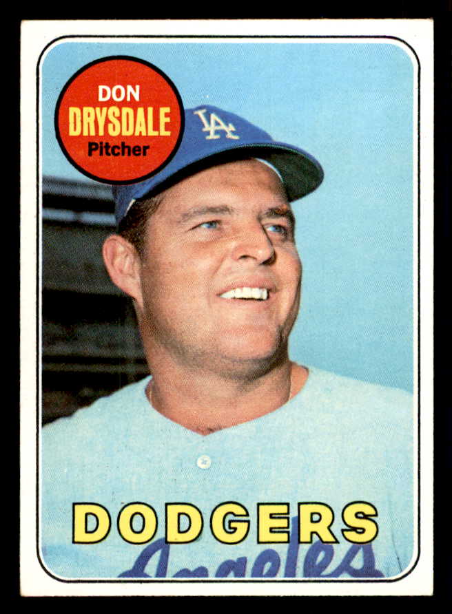 1969 Topps Baseball #400 Don Drysdale Dodgers EX-MT 541370