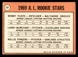 1969 Topps Baseball #597 Rollie Fingers A's EX 541371