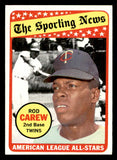 1969 Topps Baseball #419 Rod Carew A.S. Twins EX 541378