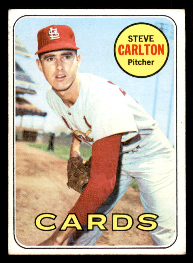1969 Topps Baseball #255 Steve Carlton Cardinals VG 541379