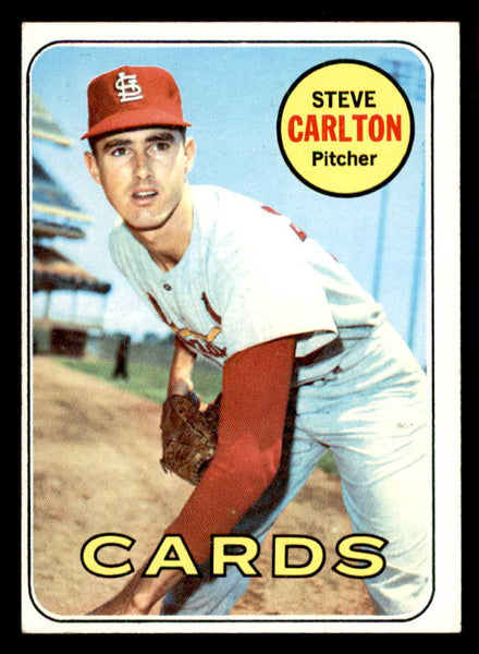 1969 Topps Baseball #255 Steve Carlton Cardinals EX 541380