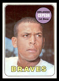 1969 Topps Baseball #385 Orlando Cepeda Braves EX-MT 541382