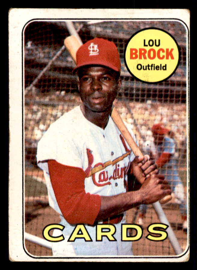 1969 Topps Baseball #085 Lou Brock Cardinals GD-VG 541388