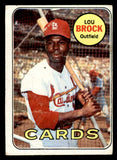 1969 Topps Baseball #085 Lou Brock Cardinals VG 541389