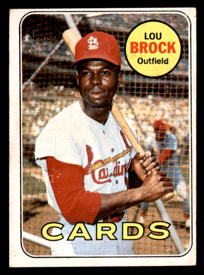 1969 Topps Baseball #085 Lou Brock Cardinals EX 541390