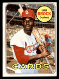 1969 Topps Baseball #085 Lou Brock Cardinals EX 541390