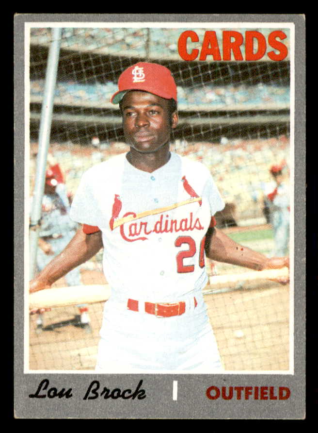 1970 Topps Baseball #330 Lou Brock Cardinals EX 541395