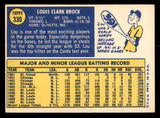 1970 Topps Baseball #330 Lou Brock Cardinals EX 541395