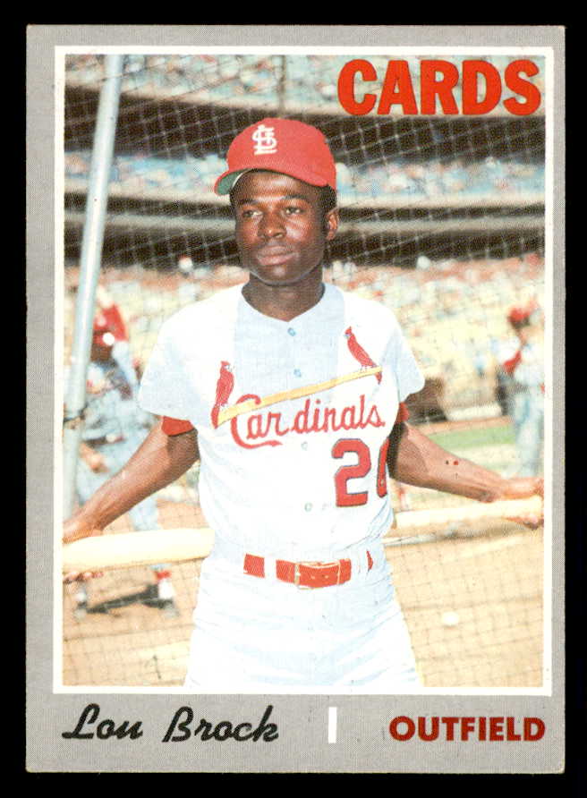 1970 Topps Baseball #330 Lou Brock Cardinals EX 541396