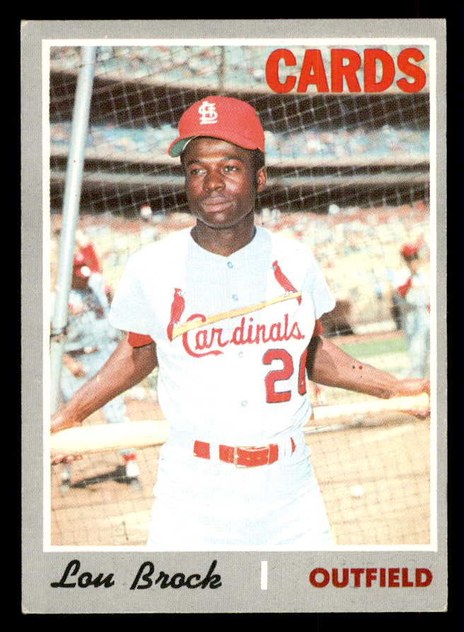 1970 Topps Baseball #330 Lou Brock Cardinals EX+/EX-MT 541397