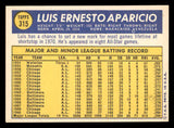 1970 Topps Baseball #315 Luis Aparicio White Sox NR-MT 541401