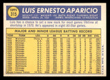 1970 Topps Baseball #315 Luis Aparicio White Sox EX-MT 541402
