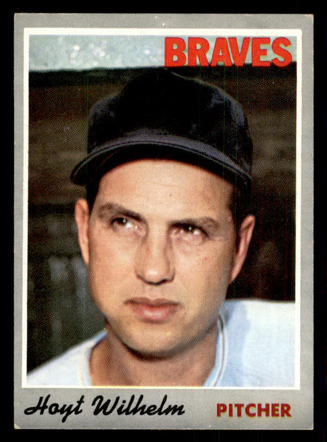 1970 Topps Baseball #017 Hoyt Wilhelm Braves EX+/EX-MT 541408