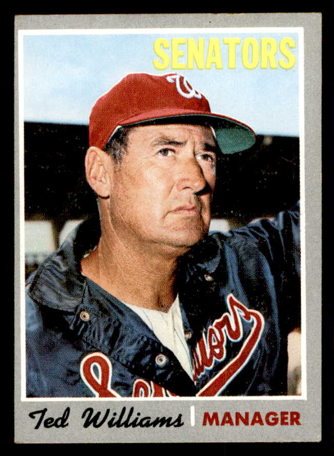 1970 Topps Baseball #211 Ted Williams Senators EX 541414