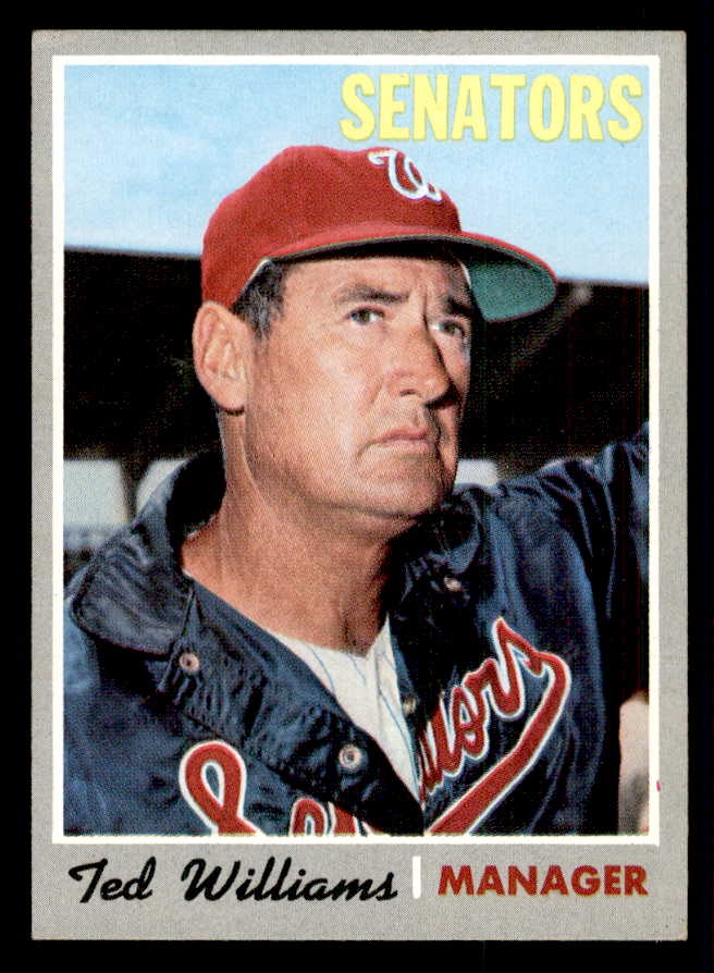 1970 Topps Baseball #211 Ted Williams Senators EX+/EX-MT 541415