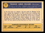 1970 Topps Baseball #211 Ted Williams Senators EX 541416