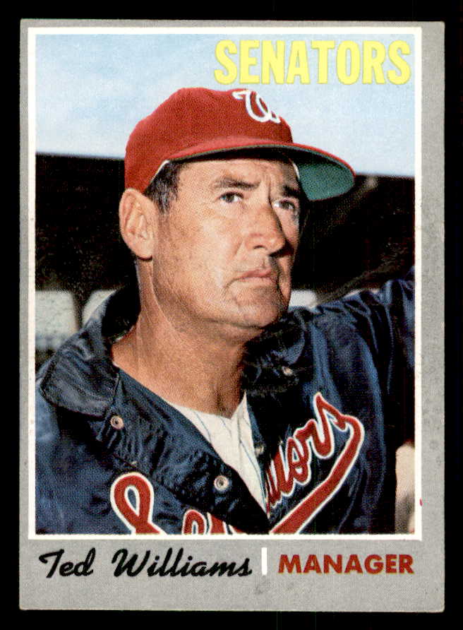 1970 Topps Baseball #211 Ted Williams Senators EX 541417