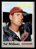 1970 Topps Baseball #211 Ted Williams Senators EX 541417