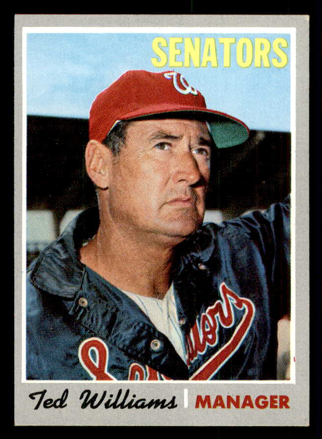 1970 Topps Baseball #211 Ted Williams Senators EX+/EX-MT 541418