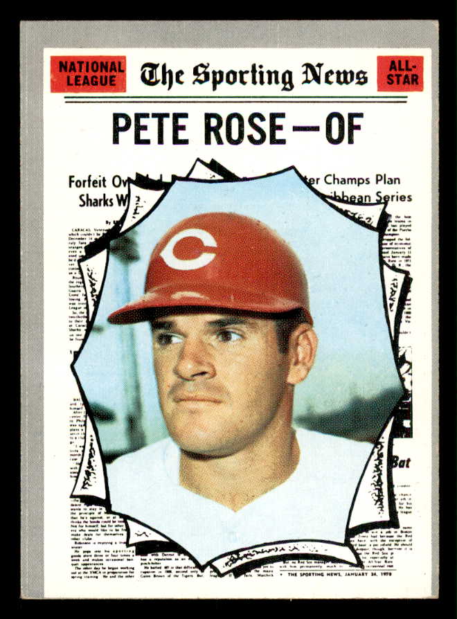 1970 Topps Baseball #458 Pete Rose A.S. Reds EX 541438