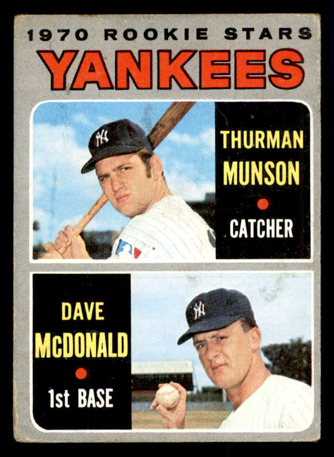 1970 Topps Baseball #189 Thurman Munson Yankees VG 541448