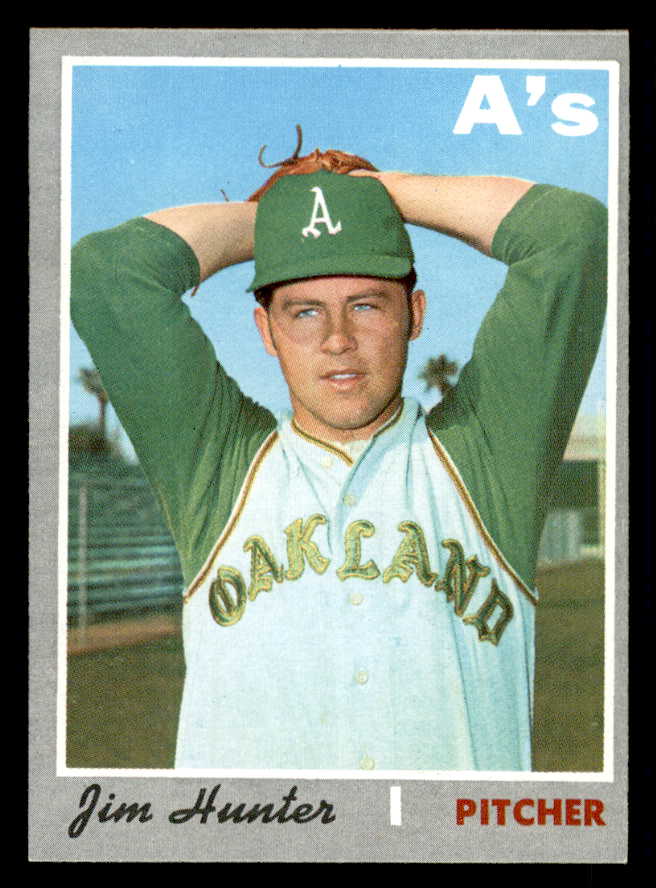 1970 Topps Baseball #565 Catfish Hunter A's EX+/EX-MT 541457