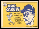 1970 Topps Baseball #453 Rod Carew A.S. Twins EX+/EX-MT 541462