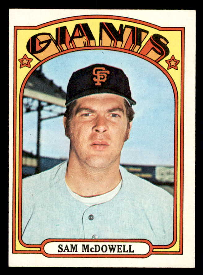 1972 Topps Baseball #720 Sam McDowell Giants EX-MT 541481