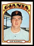 1972 Topps Baseball #720 Sam McDowell Giants EX-MT 541481