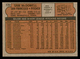 1972 Topps Baseball #720 Sam McDowell Giants EX-MT 541481